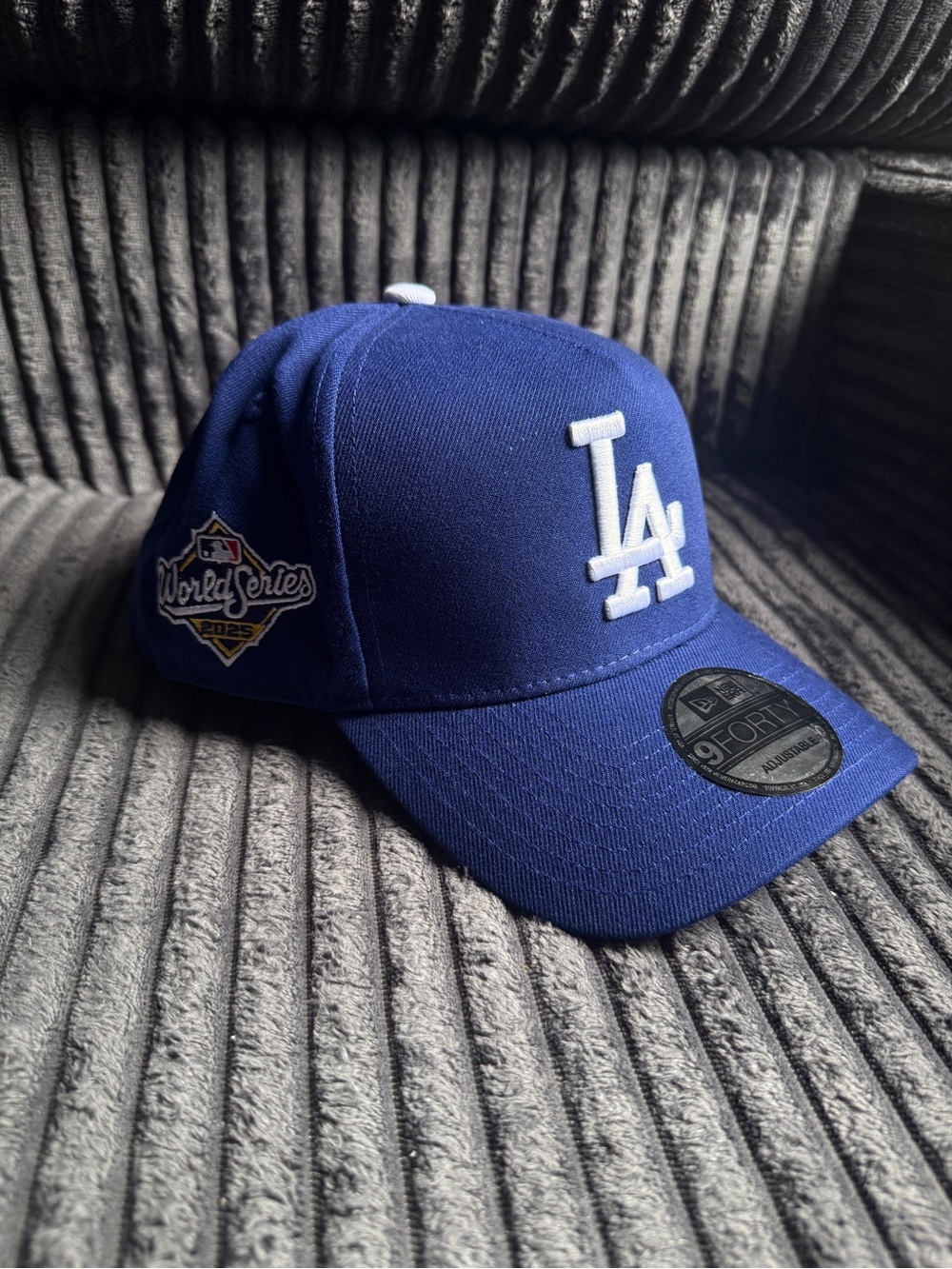 New Era Los Angeles Dodgers Blue 9FORTY Cap with World Series Patch